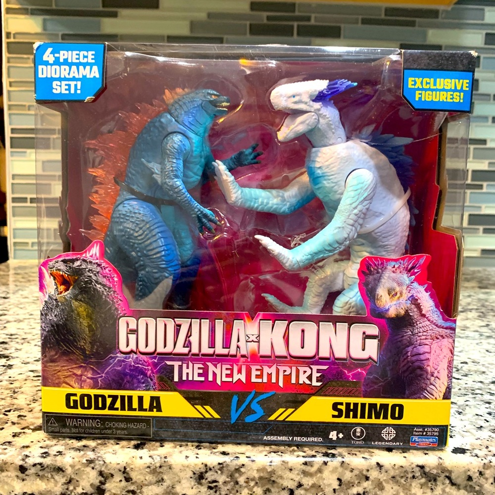 Godzilla X Kong The New Empire Godzilla Vs Shimo Pack of 2 Action Figure - New!